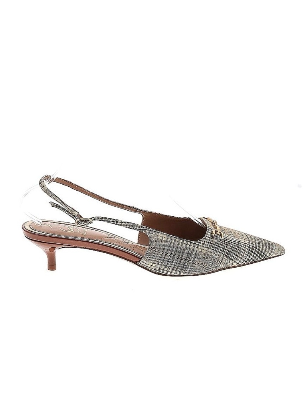 Sam Edelman | Women’s Farrah Kitten Heel Plaid Pointed Toe Slingback Pumps